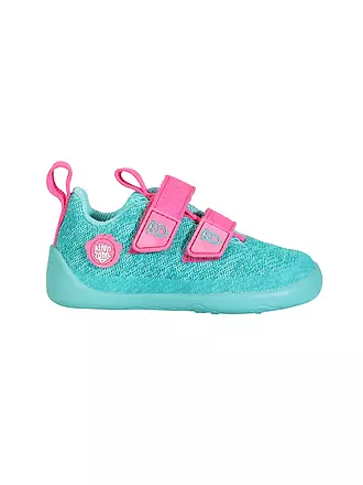 AFFENZAHN | Zapatos descalzos para niños KNIT HAPPY Flamingo | türkis